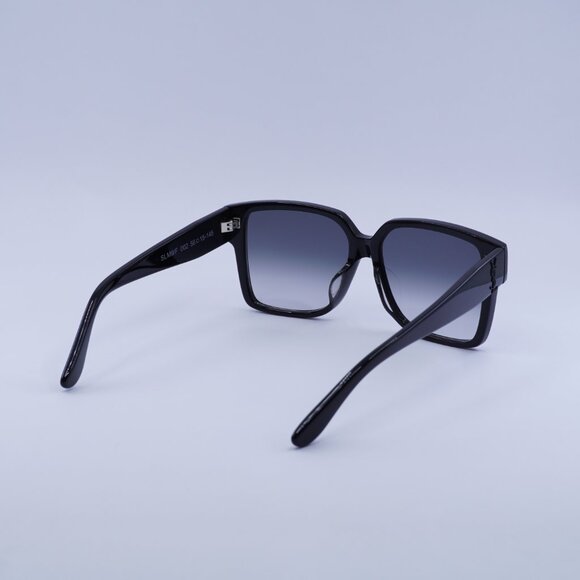 Saint Laurent SL M9/F 002 Sunglasses Shiny Black Square Frame - Picture 9 of 10